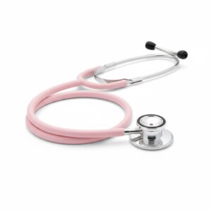 گوشی پزشکی لیتمن کلاسیک 3 صورتی آدامسی کد 5962 با چست پیس آینه ای